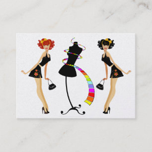 Tarjeta De Visita Moda revisada / Seamstress / Control de peso