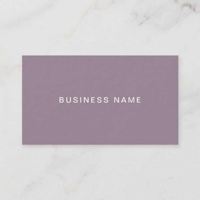Tarjeta De Visita Moda Script Freehand Elegant Company Lujo (Anverso)