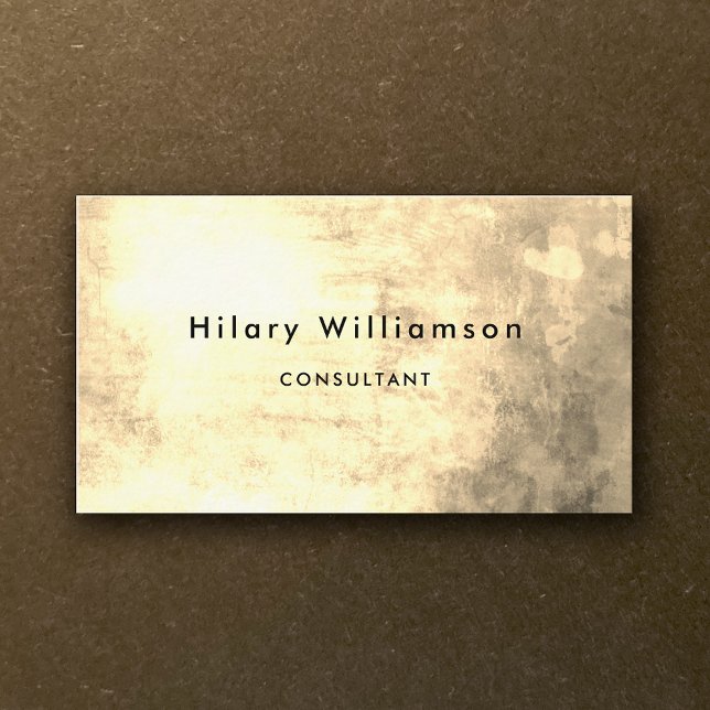 Tarjeta De Visita Moda Sepia Grunge Elegante Consultor Profesional (Subido por el creador)