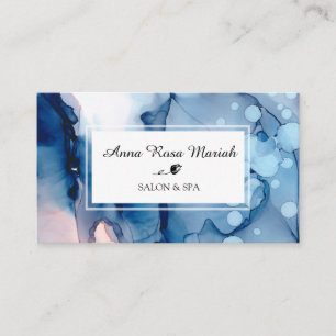 Tarjeta De Visita *~* Moda Spa & Salón Acuarela Artística Abstract