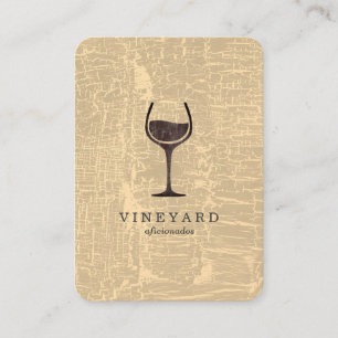 Tarjeta De Visita Moda Textura de mármol con vidrio de vino