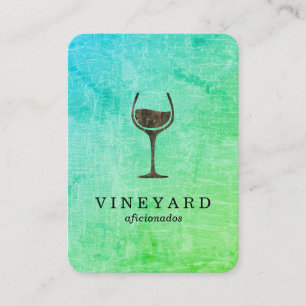 Tarjeta De Visita Moda Textura de mármol con vidrio de vino