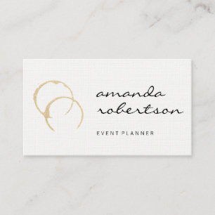 Tarjeta De Visita Moda Wine Stain