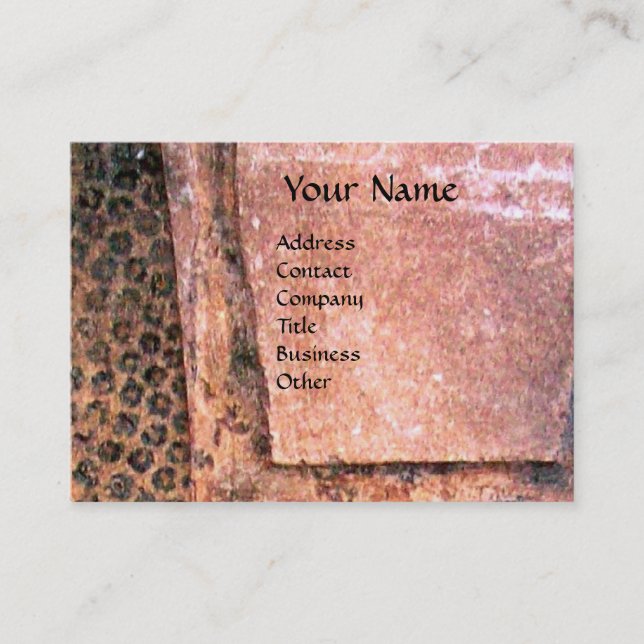 Tarjeta De Visita MODA Y BELLEZA DEL MONOGRAMA DE EGIPTO ANTIGUO, ro (Anverso)