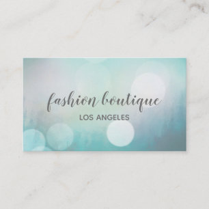 Tarjeta De Visita Moda y belleza modernas del Purpurina Girly Blue B