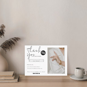Tarjeta De Visita Moda y fotos clásicas de agradecimiento personaliz