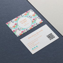 Tarjeta De Visita Moda y modernidad | Código QR minimalista