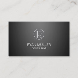 Tarjeta De Visita Moda y monograma profesionales del fondo de la