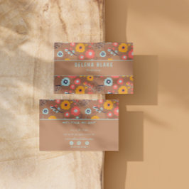 Tarjeta De Visita Moda y única | Floral elegante moderna y audaz