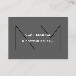 Tarjeta De Visita Modèle de carte d'affaires moderne avec monogramme