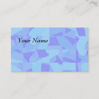 Tarjeta De Visita Modelo abstracto azul claro