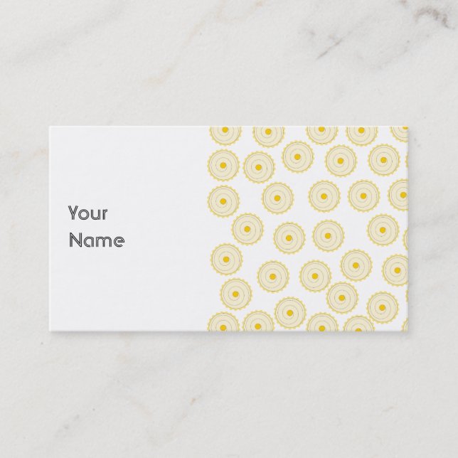 Tarjeta De Visita Modelo amarillo de la magdalena (Anverso)