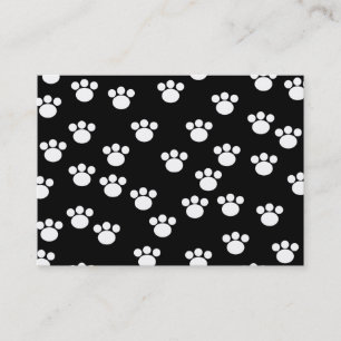 Tarjeta De Visita Modelo animal blanco y negro de la impresión de l