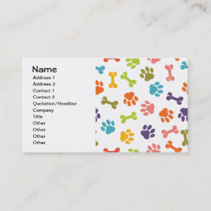 Tarjeta De Visita Modelo animal femenino lindo de la moda de Guay de