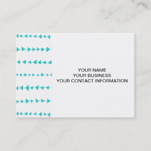 Tarjeta De Visita Modelo azteca blanco de las flechas de la