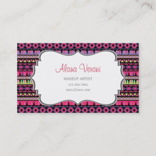 Tarjeta De Visita Modelo azteca moderno