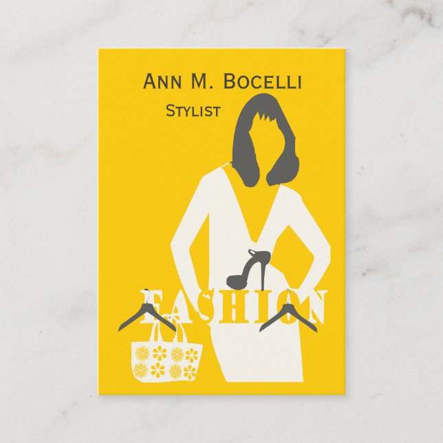 Tarjeta De Visita Modelo de costura del profesional del diseñador de (Anverso)