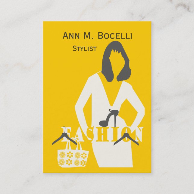 Tarjeta De Visita Modelo de costura del profesional del diseñador de (Anverso)