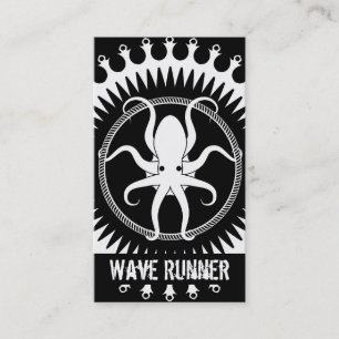 Tarjeta De Visita Modelo de Cracken del pulpo de StellaRoot