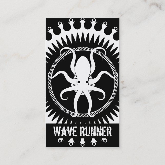 Tarjeta De Visita Modelo de Cracken del pulpo de StellaRoot (Anverso)