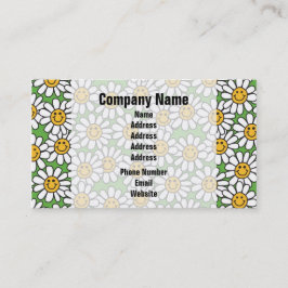 Tarjeta De Visita Modelo de flores de la margarita