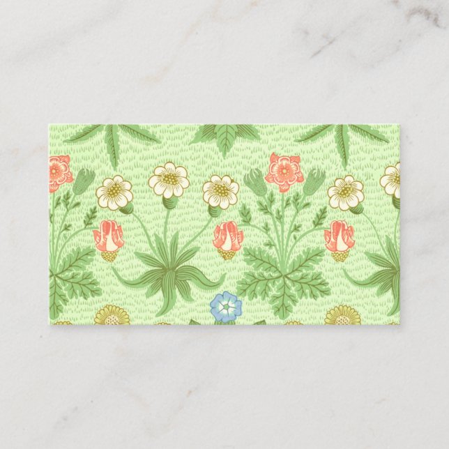 Tarjeta De Visita Modelo de la margarita de William Morris (Anverso)