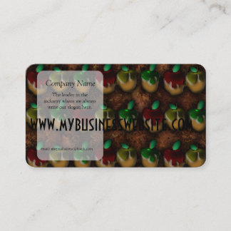 Tarjeta De Visita Modelo de las manzanas de caramelo