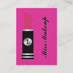 Tarjeta De Visita Modelo de las rosas fuertes de Srta. Makeup On