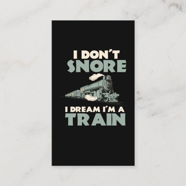 Tarjeta De Visita Modelo de locomotora de trenes Ferrocarril (Anverso)