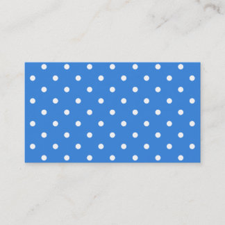 Tarjeta De Visita Modelo de lunar blanco y azul