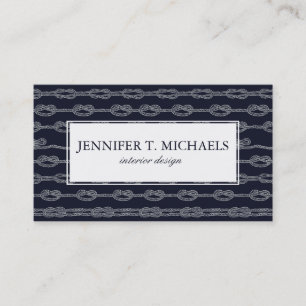 Tarjeta De Visita Modelo de nudos marino