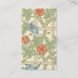 Tarjeta De Visita Modelo del enrejado de William Morris