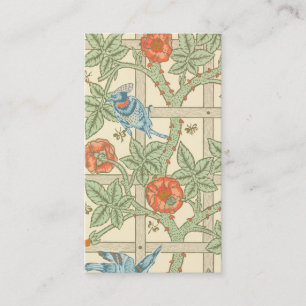 Tarjeta De Visita Modelo del enrejado de William Morris