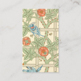 Tarjeta De Visita Modelo del enrejado de William Morris