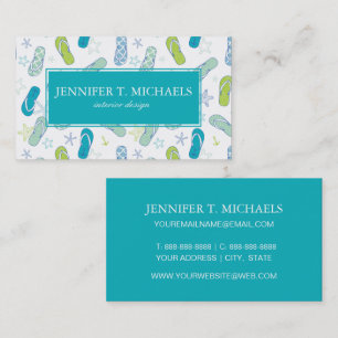 Tarjeta De Visita Modelo del flip-flop