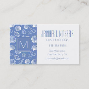 Tarjeta De Visita Modelo descarado del Seashell