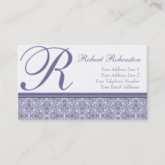 Tarjeta De Visita Modelo elegante de la púrpura de la lila del