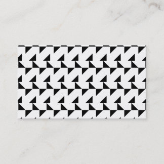Tarjeta De Visita Modelo geométrico blanco y negro