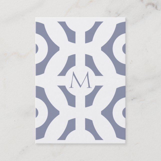 Tarjeta De Visita Modelo geométrico gris fresco (Anverso)