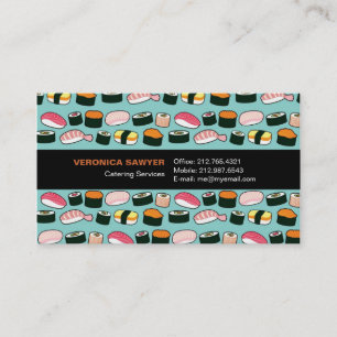Tarjeta De Visita Modelo ilustrado Yummy Sushi Fun