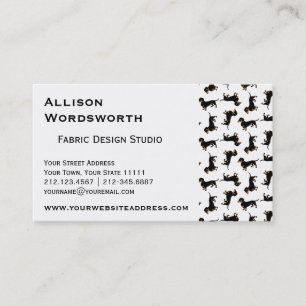 Tarjeta De Visita Modelo lindo del Dachshund