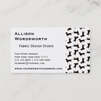 Tarjeta De Visita Modelo lindo del Dachshund