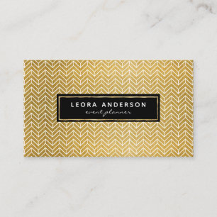 Tarjeta De Visita Modelo moderno elegante de la raspa de arenque del