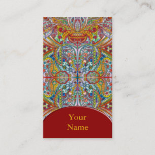 Tarjeta De Visita Modelo oriental IV de la acuarela + su texto