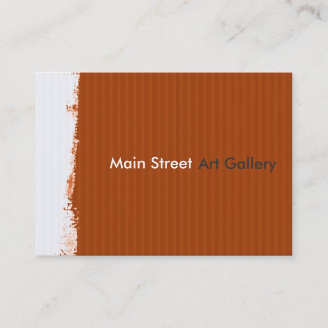 Tarjeta De Visita Modelo Painterly del extracto de la galería de la (Anverso)