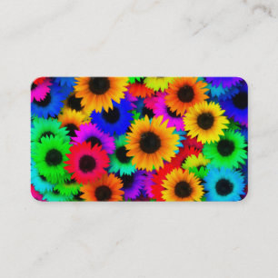 Tarjeta De Visita Modelo psicodélico brillante del hippy del niño 