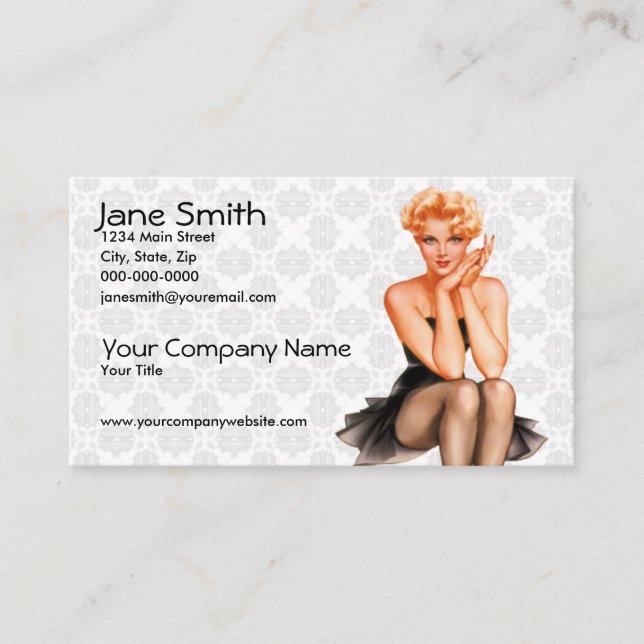 Tarjeta De Visita Modelo retro (Anverso)