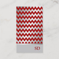 Modelo rojo de plata de Chevron del zigzag de la