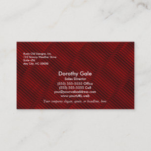 Tarjeta De Visita Modelo rojo y negro de rubíes