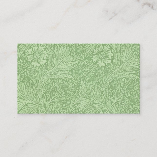 Tarjeta De Visita Modelo (verde) de la maravilla de William Morris (Anverso)
